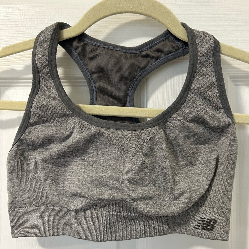 New Balance Gray Sports Bra